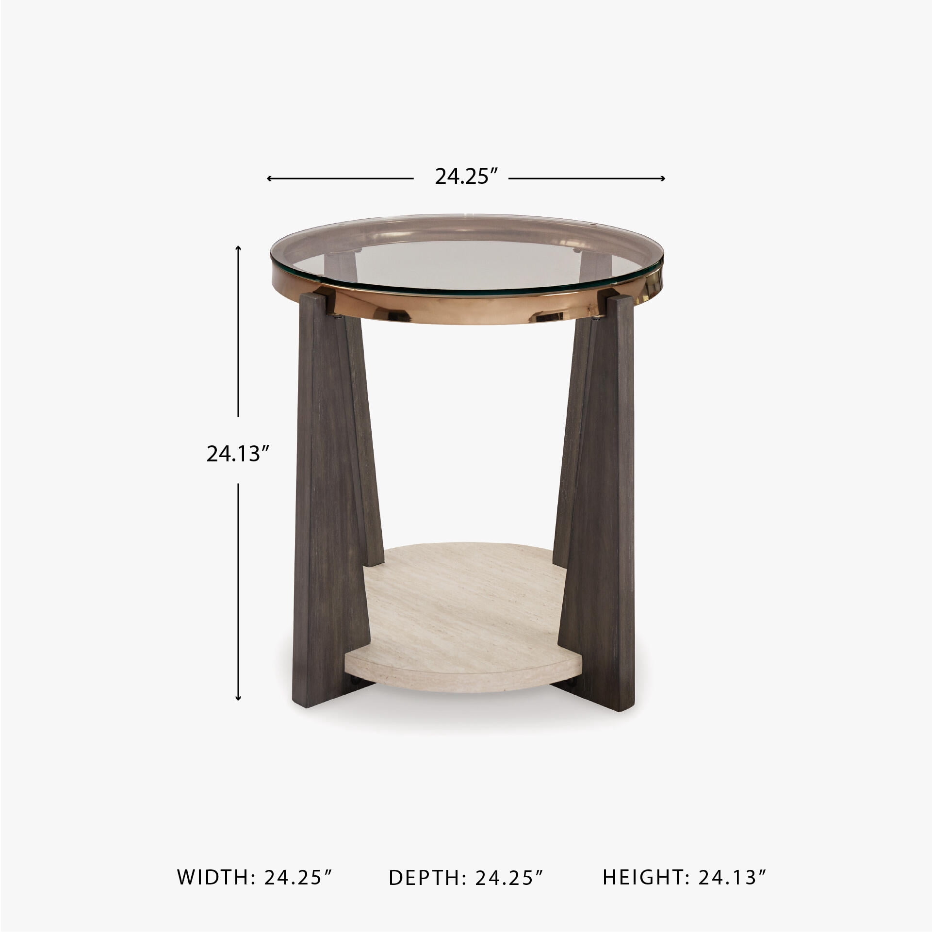 Signature Design by Ashley Frazwa End Table, Grayish Brown