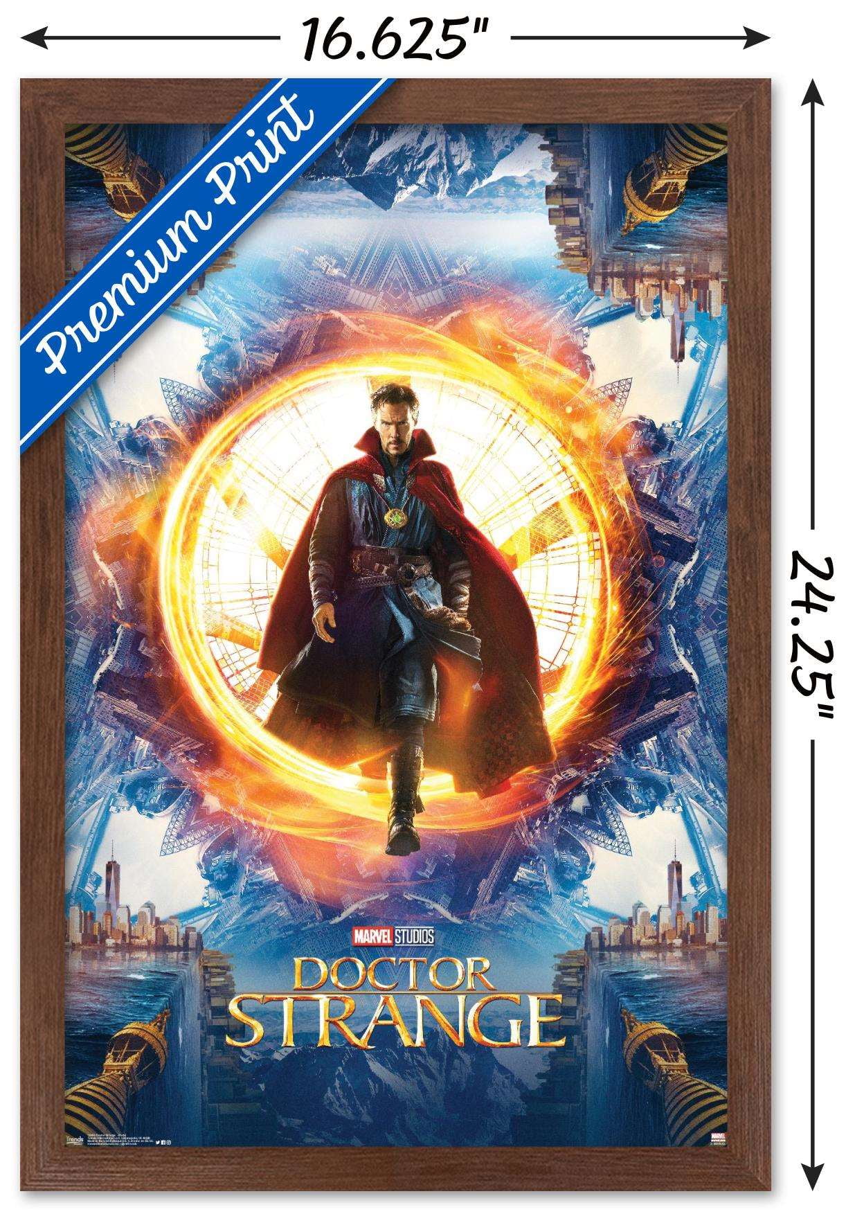 Marvel Cinematic Universe - Doctor Strange - Portal Wall Poster, 14.725" x 22.375", Framed