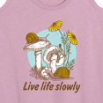 thumbnail image 3 of Instant Message - Live Life Slowly - Women's Racerback Tank Top, 3 of 6