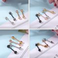 thumbnail image 4 of ZS 14G Black Nipple Piercing Stainless Steel Tongue Ring Barbell Nipple Ring for Women, 4 of 4