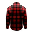 thumbnail image 5 of lcziwo Lightning Sales Long Sleeve Shirts for Men Plaid Button Down Shirt Loose Casual Work Tops 2025 Vacation Holiday Work Tops, 5 of 6