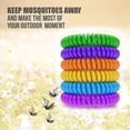 thumbnail image 2 of Paquete de 12 pulseras repelentes de mosquitos, seis colores, control de plagas, 2 of 5