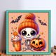 thumbnail image 2 of Hilo Algodón Bordado Punto Cruz Esqueleto Halloween Con 11CT 40x40cm, 2 of 9