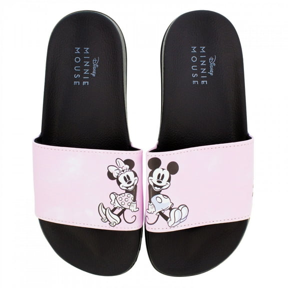 Mickey Mouse 874318-size6 Hanging Out Womens Flip Flop Slide Sandals - Size 6