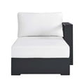 thumbnail image 5 of Modular Lounge Chair Chaise, Gray White, Aluminum Metal, Outdoor Patio Balcony Cafe Bistro Garden Hospitality Restaurant, Modern Contemporary HB36562, 5 of 9