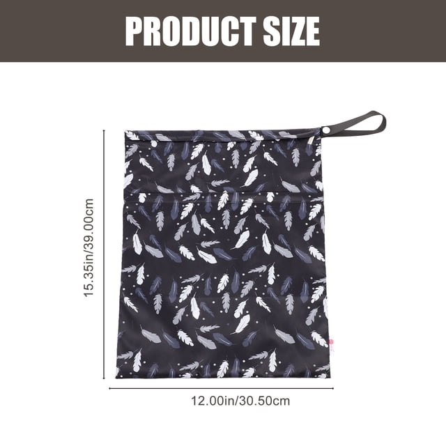 OULII Sac à Couches Lavable avec Poignée Design Accessoire de Rangement Imperméable pour Parents 1Ensemble