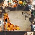 thumbnail image 6 of Hello Fall Placemats Set of 12 Thanksgiving Pumpkin Maple Leaf Harvest Vintage Heat Insulated Linen Place Mats, Washable Stain-Proof Table Mats for Dining Tables Holiday Decor 13x19inch, 6 of 9