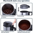 thumbnail image 6 of 400g Electric Grain Grinder Mill 304 Stainless Steel High-Speed Commercial Spice Grinder, 8-Blade System, 400W Copper Motor for Dry Cereals, Herb, Coffee, Corn, Bean Black, 6 of 8