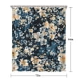 thumbnail image 5 of Pioneer Flower Floral Print Pattern Shower Curtain 72"x84" ,Bathroom Decorative Shower Curtains Set with 12 Hooks,Modern Waterproof Washable Shower Curtain, 5 of 6