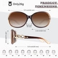 thumbnail image 5 of Gafas de sol Sunier S85 polarizadas de gran tamaño para mujer Sunier Sunier, 5 of 5