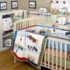 Sumersault - Teddy Trucks 4-Piece Crib Bedding Set