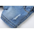 thumbnail image 6 of KIDSCOOL SPACE Baby Boy Girl Jean Shorts,Toddler Denim Cute Summer Shortalls,Blue,18-24 Months, 6 of 6