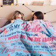 thumbnail image 5 of Best Friend Blanket, Best Friend Birthday Gifts for Women to My Bestie Blanket Friendship Blanket for BFF, Bestie, Sister, Teen Girls, Birthday Gift for Best Friend 50"x60", 5 of 6