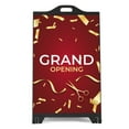 thumbnail image 3 of M&T Displays Black Street SignPro Board, A-Frame Sidewalk Sign with 24x36 Grand Opening Sticker, 3 of 16