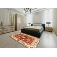 thumbnail image 5 of Ahgly Company Machine Washable Indoor Rectangle Abstract Lava Red Area Rugs, 5' x 8', 5 of 7