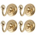 thumbnail image 7 of 4pcs Zinc Alloy Window Curtain Tieback Clothes Hook Drapery Wall Holdbacks Hooks Gold Tone, 7 of 7