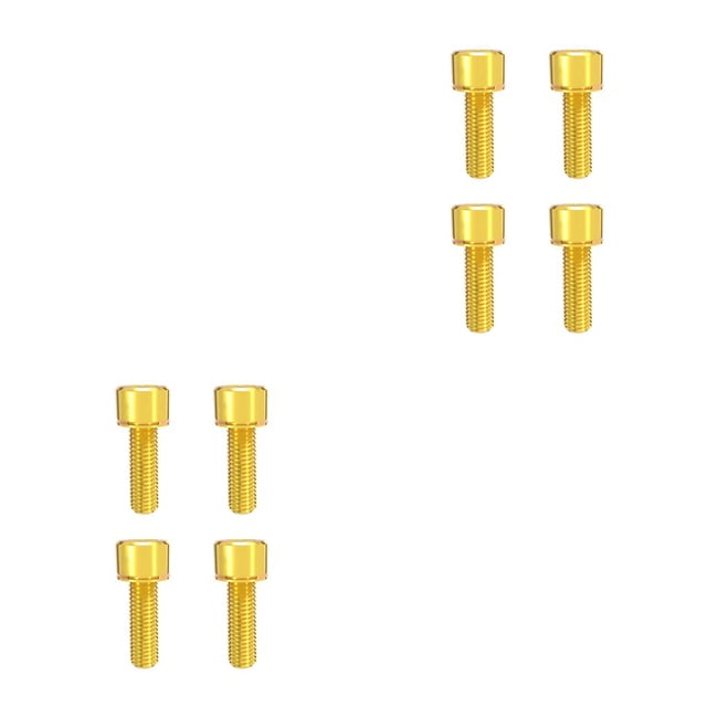 ZLight 4 Pieces Disc Brake Fixing Blot Modified Component Crank Arm Screw Replacements Braking Clamp Fixator Cycling Fittings Golden M6x20 2Set