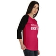 thumbnail image 2 of Inkmeso Mama Needs A Cocktail Funny Mom Life T-shirt Raglan&nbsp;Quarter&nbsp;Sleeve Top, 2 of 8