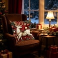 thumbnail image 2 of KFUIRDE Christmas-Printed Cushion Cover 18x18in, 3D Printed Sofa Pillow with Festive Christmas Theme, Decorative Cushion Case for Couch Living Room, Xmas Holiday Home Decor F, 2 of 5