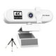 thumbnail image 3 of Matsuzay Cámara web para computadora con enfoque automático, HD, USB, en línea, ajustable, para PC, con micrófono, repuesto con cable, videocámara Cables de computadora blanco 4K, 3 of 8
