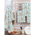 thumbnail image 2 of Easter Bunny Kitchen Dish Towels for Drying Dishes Set of 4, Spring Easter Eggs Botanical Blue Striped Waffle Weave Microfiber Hand Tea Bathroom Towels Quick Dry & Absorbent Towel 15.7x23.6, 2 of 7