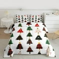 thumbnail image 2 of Feelyou Christmas Tree Child Full Size Comforter Sets, Dreamy Xmas Stars Bedding Comforter Set, Kawaii Cartoon Theme Reversible Bedding Sets, Luxury Bedroom Decor, 3pcs, 2 of 8