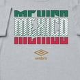 thumbnail image 2 of Umbro Men's Mexico Stacked Soccer T Shirt (Grey Heather, S-XXXL), 2 of 4