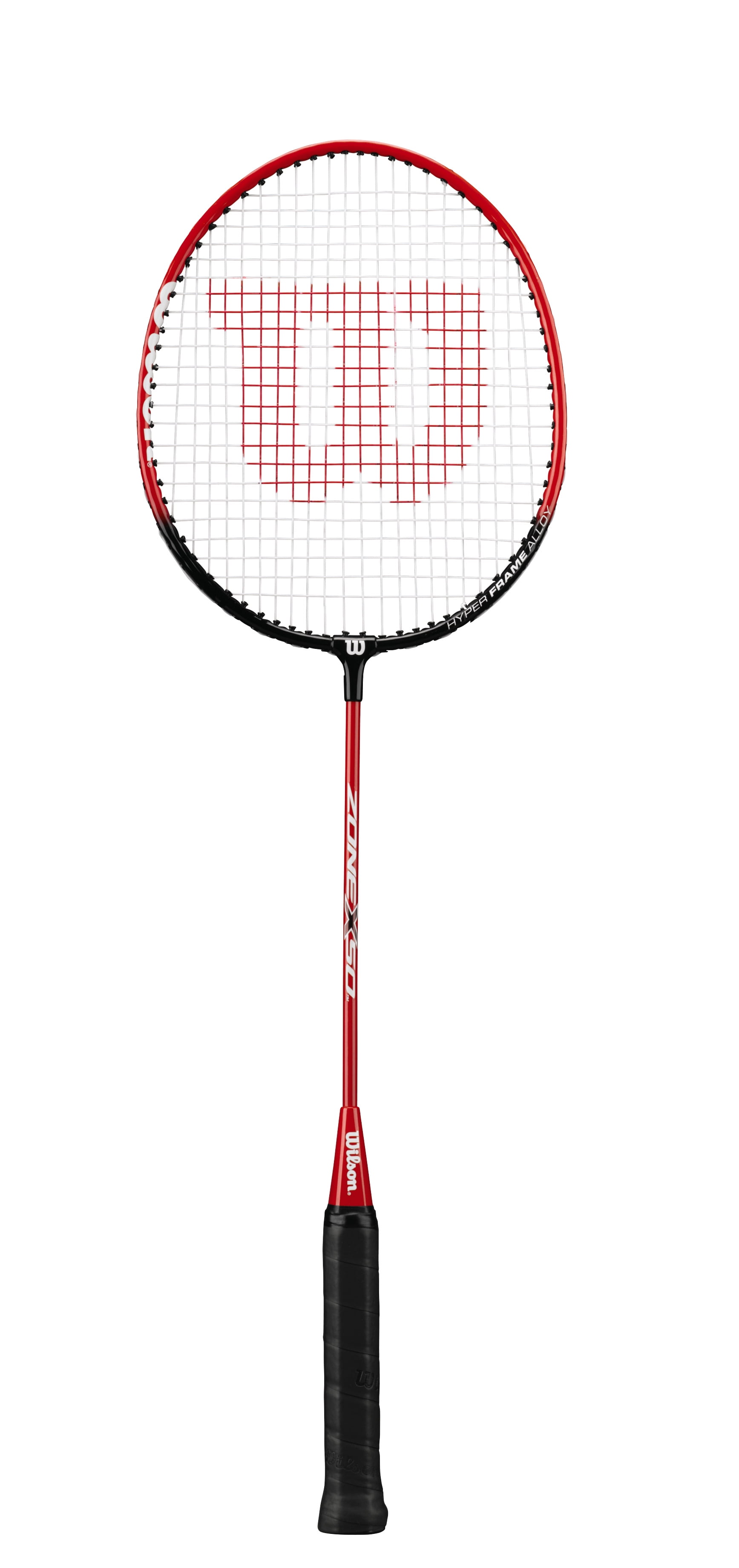 Wilson ZONE X50 Badminton Racquet, Red and Black