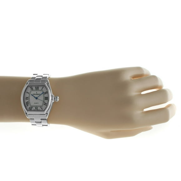 Peugeot Women's Silver Tank Roman Numeral Bracelet Dress Watch 7069S