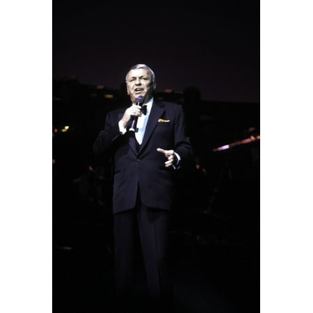 - Frank Sinatra performing on stage at Radio City Music Hall in New York City Photo Print