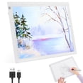 thumbnail image 1 of Mesa de Luz Dibujo A4, LonEasy LED Tableta de Luz de Iluminaci&oacute;n de la Caja de Alimentaci&oacute;n Brillo regulable LED Artcraft con Cable USB Ideal para Artistas, Dibujo, Bocetos, Anim, 1 of 7