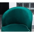 thumbnail image 3 of Wania Contemporary Velvet Swivel Chair in Green, 3 of 13