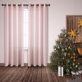 thumbnail image 4 of EcoNesxp Rose Gold Curtains for Girls Room Living Room Decoration Rose Gold Curtains 84 Inch Length for Bedroom 1 Panel Grommet Window Translucent Privacy Light Filtering Glitter Metallic Glitter Blu, 4 of 5
