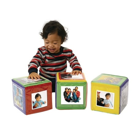 UPC: 0191487021630 | Excellerations Infant Photo Cubes with Mirror – Set of 3