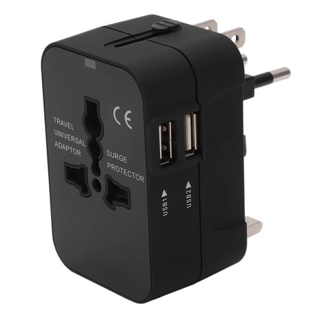 YOSUOPOC US EU UK AU Travel Plug Adapter with Dual USB Ports