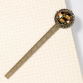 thumbnail image 4 of Thanksgiving pumpkins leaves Antique Bronze Lace Bookmark: Gift for Book Readers and Lovers, 4 of 5