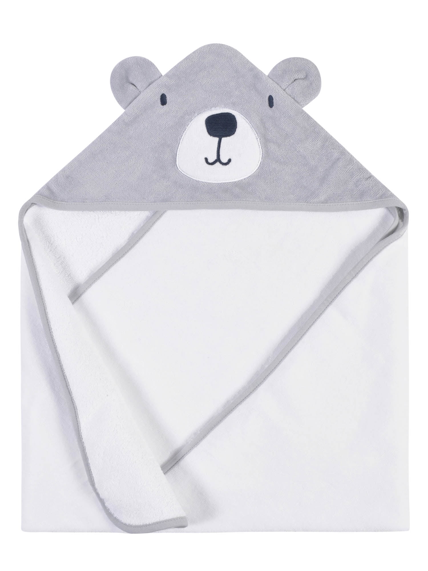 Gerber Baby Boy or Girl Unisex Velour Hooded Towel, Robe, & Washcloths Baby Shower Gift Box Set, 10-Piece