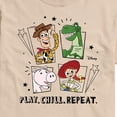 thumbnail image 2 of Toy Story - Play Chill Repeat - Men's Short Sleeve Graphic T-Shirt, 2 of 5