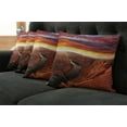 thumbnail image 5 of Ambesonne Scenery Throw Pillow Cover 4 Pack, Cliff, 24", Orange Yellow, 5 of 5