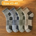 thumbnail image 2 of Wool Cushion Crew Socks for Men Outdoor Hiking All Seasons Work Boot Heavy Thick Thermal Moisture Wicking Control, 2 of 5