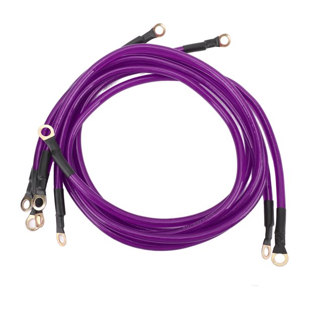5 PPC Kit de Cable de Tierra para Automóvile Mejora El Rendimiento del Arranque del Inicio DC 0 A 48V PVC de aluminio Revestido de Cobre, de cable de Tierra del Automóvil ,,,,,,,,,,,,