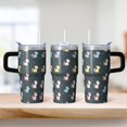 thumbnail image 2 of 20OZ Stainless Steel Unicorn Travel Cup with Handle and Straw Double Wall Insulated Tumbler Coffee Mug Ideal Presents for Women Mom Friends on Birthday Christmas Thanksgiving, 2 of 6