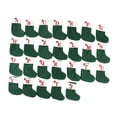 thumbnail image 4 of 26 piezas de bolsitas decorativas colgantes para dulces con letras bordadas para calcetines navideños verde, 4 of 9