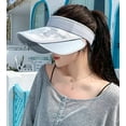 thumbnail image 2 of CoCopeaunts Sun Visor Sun Hat Womens Beach Hat Widened Hat Brim Ponytail Cap Super Sun Protection Hat Hiking Fishing Travel 2023, 2 of 5