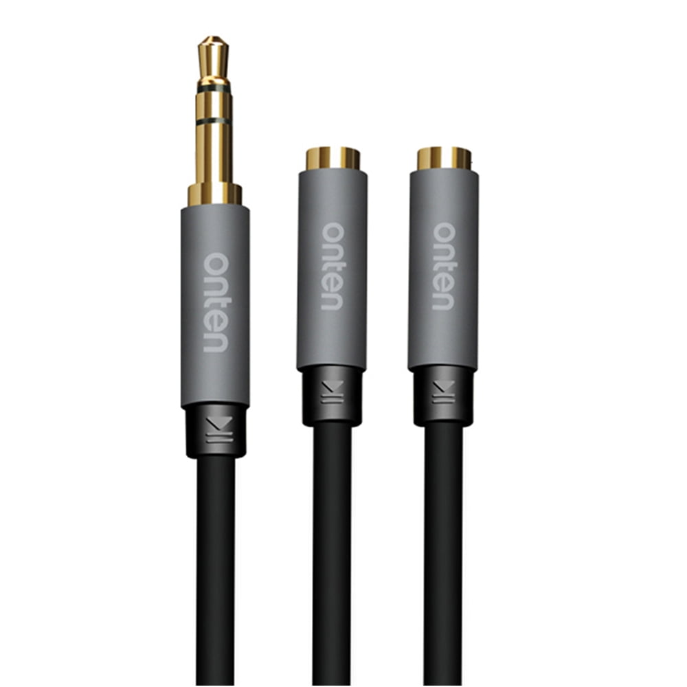 1 female to 2 male audio splitter for headset 1 female to 2 male audio splitter for headset