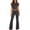 *Dark Gray, variant on Women's 2 Piece Soft Flared Leggings Set, Ladies' Crop Top and Ruched High Waist Yoga Pants, Short Sleeve Workout Outfit For Women,Red,XS-XL