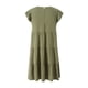 thumbnail image 4 of Lucakuins Mujeres Casual Plisado Vestido Corto, Adultos Primavera Color Sólido Cuello Redondo Manga Corta Mini Vestido Lucakuins moda, 4 of 9
