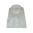 thumbnail image 3 of Mens CEREMONIA Pastor Shirt 100% Cotton Turkey Banded Collar #stn 17 hyk Ivory, 3 of 5