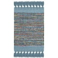 thumbnail image 3 of SAFAVIEH Montauk Jayde Striped Cotton Area Rug, Blue/Multi, 2'6" x 4', 3 of 5