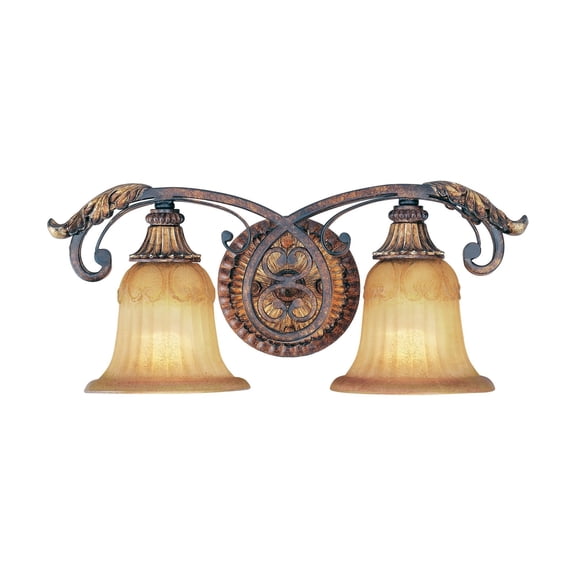 Livex Lighting Villa Verona Bath in Verona Bronze with Aged Gold Leaf Accents